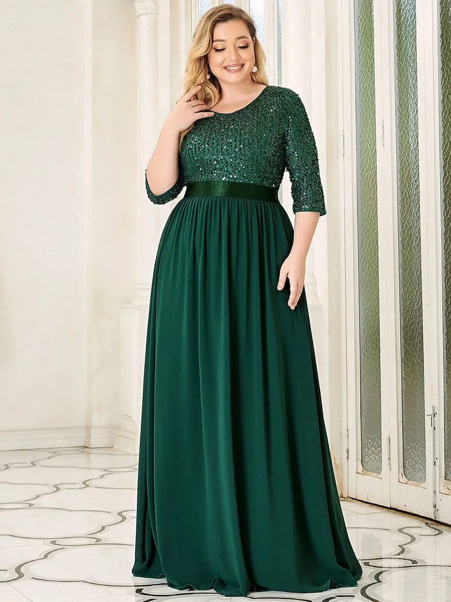 Women's Long Tulle & Sequin Evening Dresses for Mother of the Bride