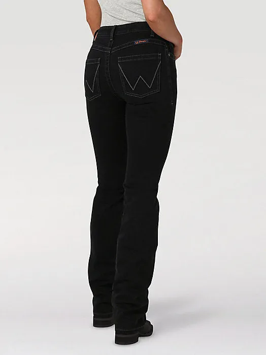 Women's Wrangler Willow Molly Black Bootcut Jean