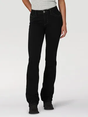 Women's Wrangler Willow Molly Black Bootcut Jean