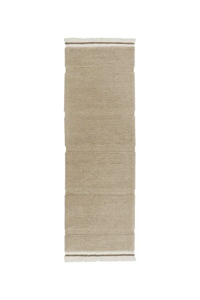 WOOL RUNNER RUG STEPPE - SHEEP BEIGE